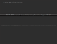 Tablet Screenshot of postnewsrealestate.com